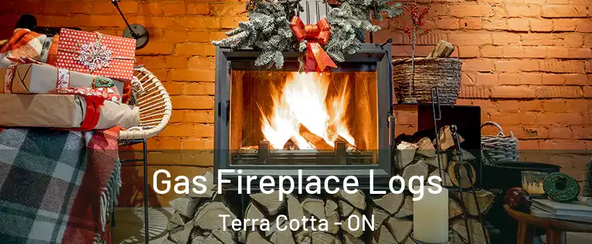  Gas Fireplace Logs Terra Cotta - ON