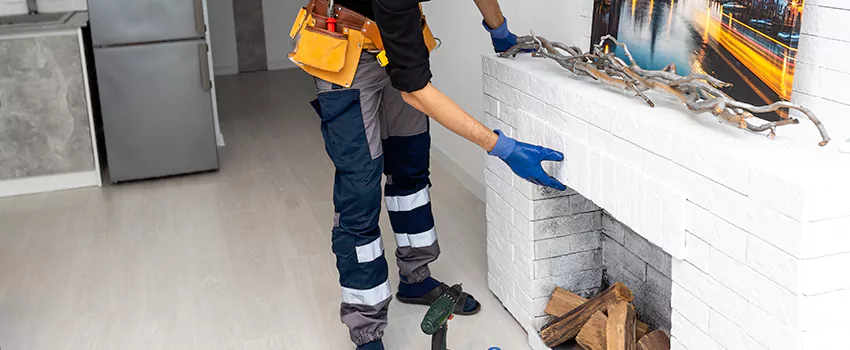 Outdoor Fireplace Restoration in Halton Hills, Ontario