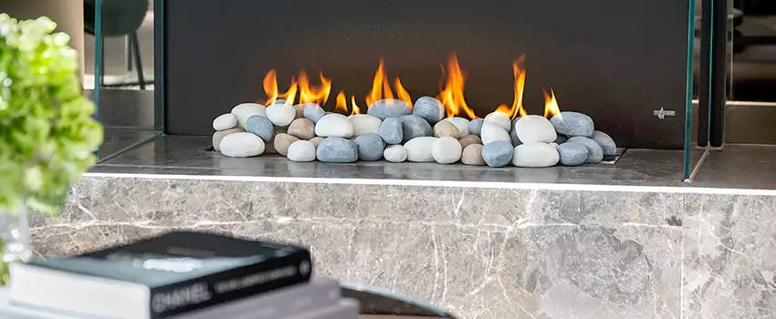 Double-Height Fireplace Design Refurbishment in Halton Hills, Ontario