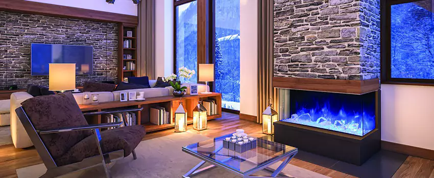 Dynamic Flame Color Fireplace Installation in Halton Hills, ON