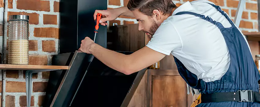 Old Rusted Metal Fireplace Repair And Replacement in Halton Hills, ON